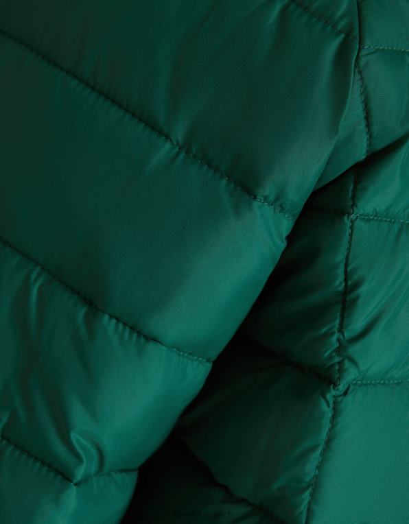 muži Bershka lehká nafukovací bunda P88443063 oblečení zelená