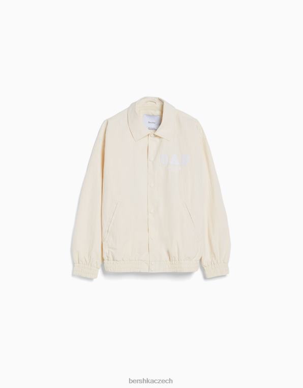 muži Bershka lehká nylonová bunda P88443086 oblečení žlutá