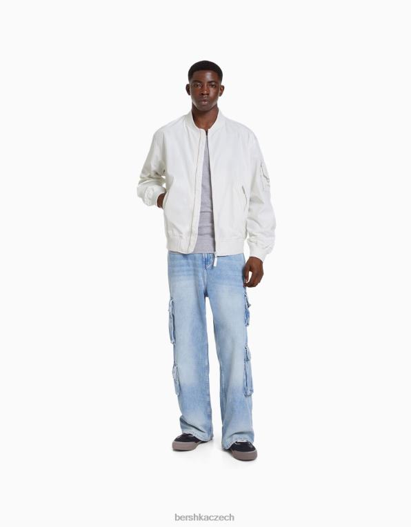 muži Bershka lehký technický bomber P88443042 oblečení výhradní