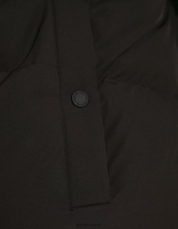 muži Bershka nafukovací bunda P88443069 oblečení Černá