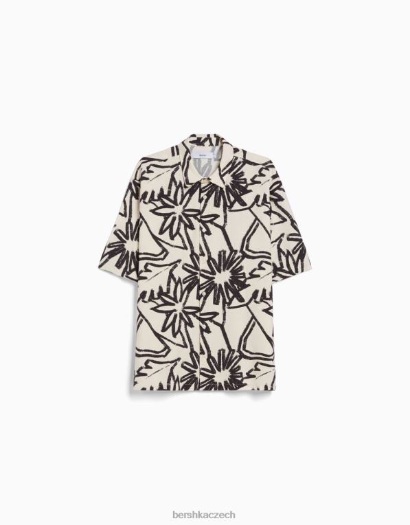 muži Bershka rustikální triko s krátkým rukávem P88442892 oblečení jiný