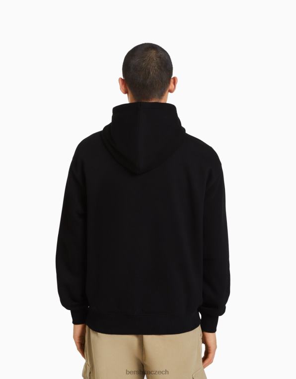 muži Bershka mikina P88442977 oblečení Černá