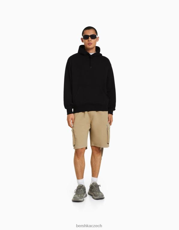 muži Bershka mikina P88442977 oblečení Černá