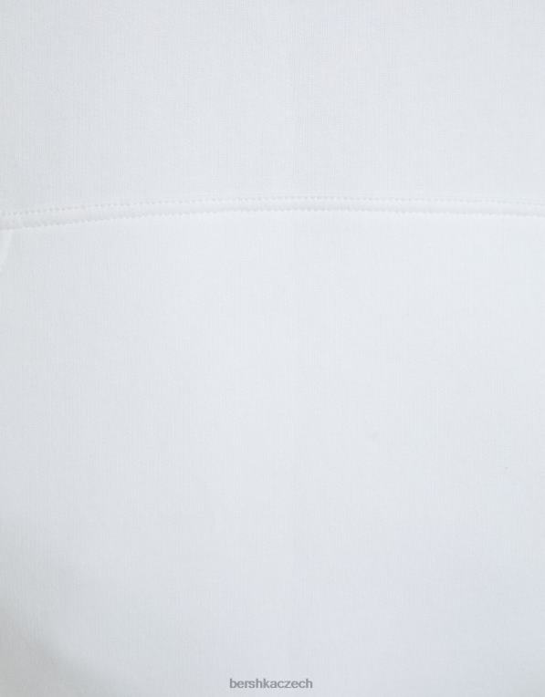 muži Bershka mikina P88443438 oblečení bílý