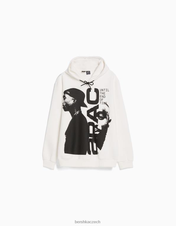 muži Bershka tupac mikina s kapucí P88442970 oblečení jiný