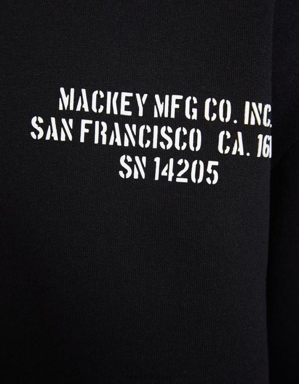 muži Bershka oversize mikina s potiskem P88442967 oblečení Černá