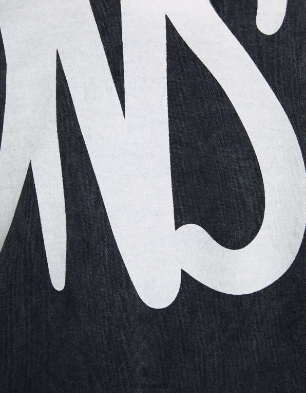 muži Bershka vybledlá oversize mikina s potiskem P88442978 oblečení stříbrný