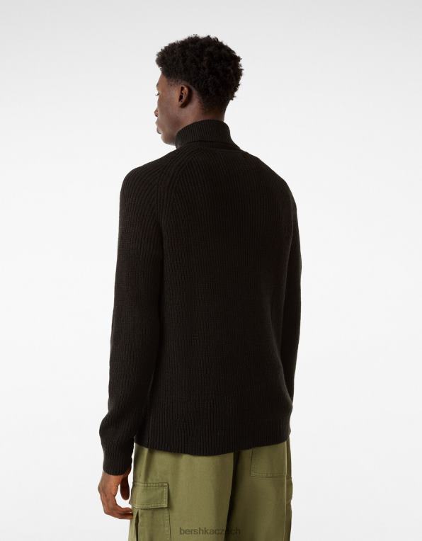 muži Bershka rolák P88443018 oblečení Černá