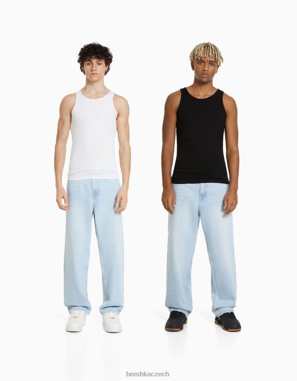 muži Bershka balení 2 tílek P88442803 oblečení vícebarevný