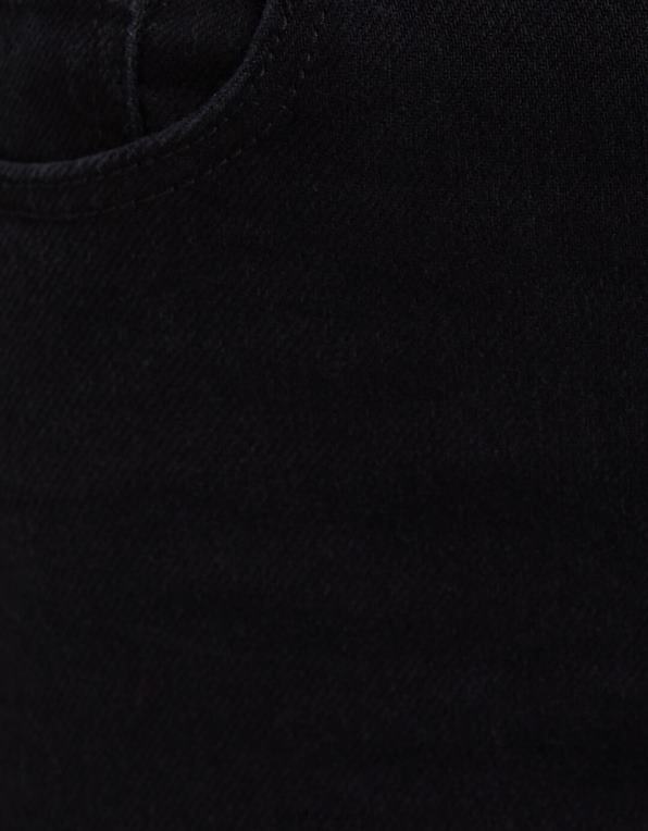 unisex Bershka komfortní džíny s bočním rozparkem P88443996 oblečení Černá