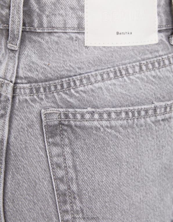 unisex Bershka máma džíny P88443937 oblečení Šedá