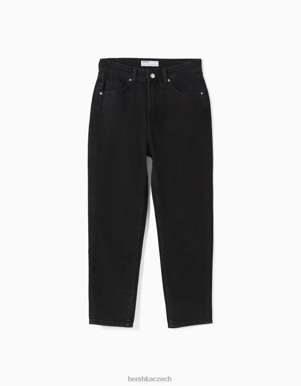 unisex Bershka máma džíny P88443939 oblečení Černá