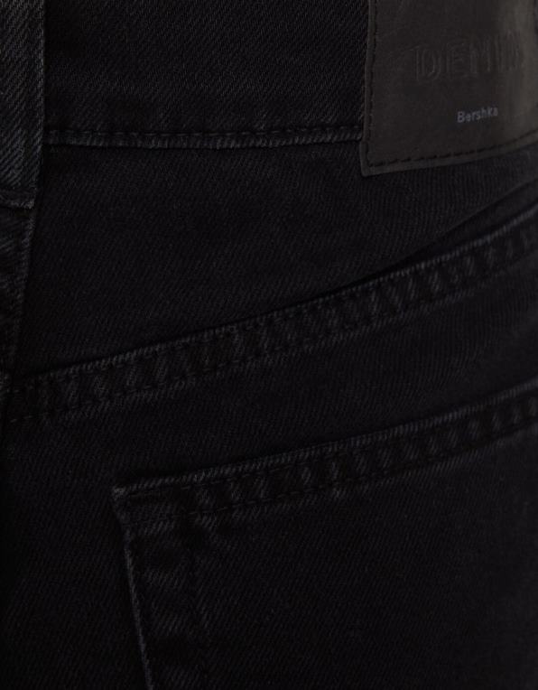 unisex Bershka máma džíny P88443939 oblečení Černá