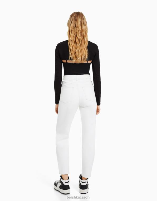 unisex Bershka máma džíny P88443940 oblečení bílý