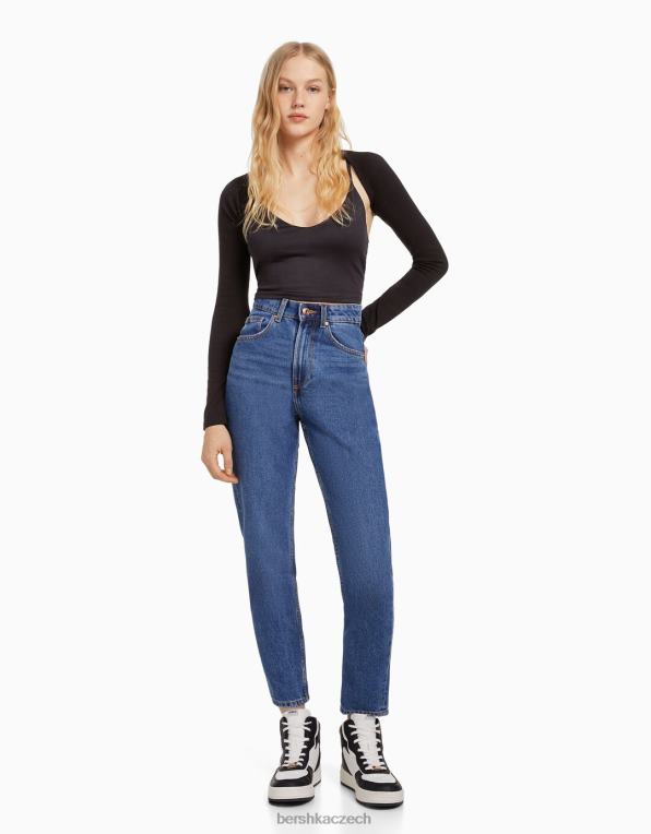 unisex Bershka máma džíny P88443942 oblečení modrý