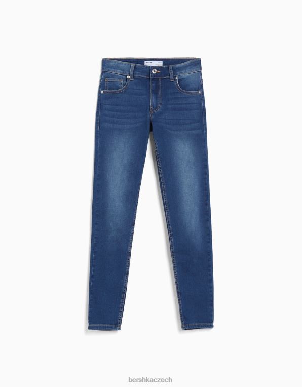 unisex Bershka push-up úzké džíny P88443971 oblečení modrý