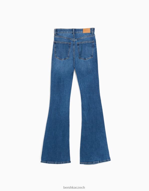 unisex Bershka rozšířené džíny P88443930 oblečení modrý