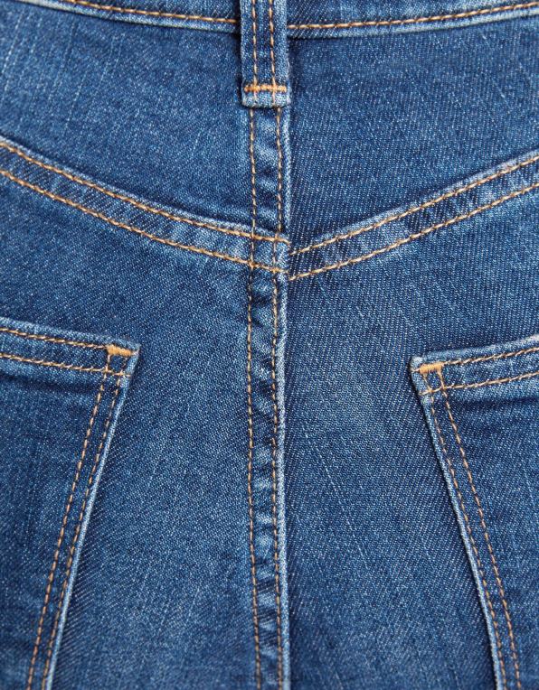 unisex Bershka rozšířené džíny P88443930 oblečení modrý