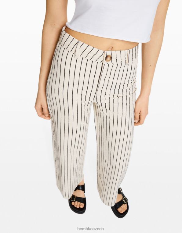 unisex Bershka bavlněné culottes P88443909 oblečení krém