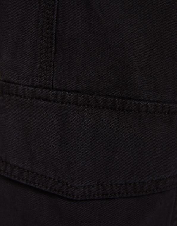 unisex Bershka bavlněné joggery s nabíraným pasem a kapsami P88443890 oblečení Černá