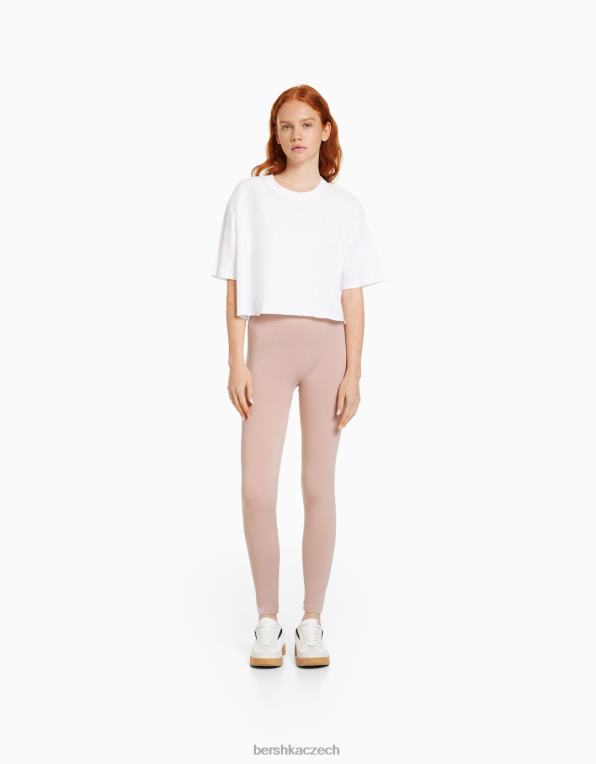 unisex Bershka bezešvé push up legíny P88443898 oblečení růžový
