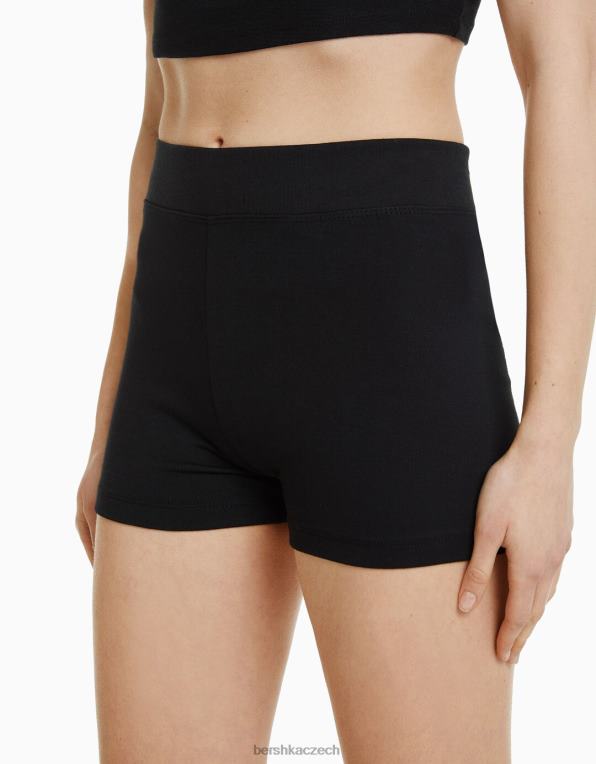 unisex Bershka culotte šortky P88443883 oblečení Černá
