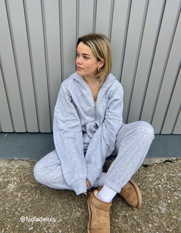 unisex Bershka oversize mikina na zip P88444126 oblečení Šedá