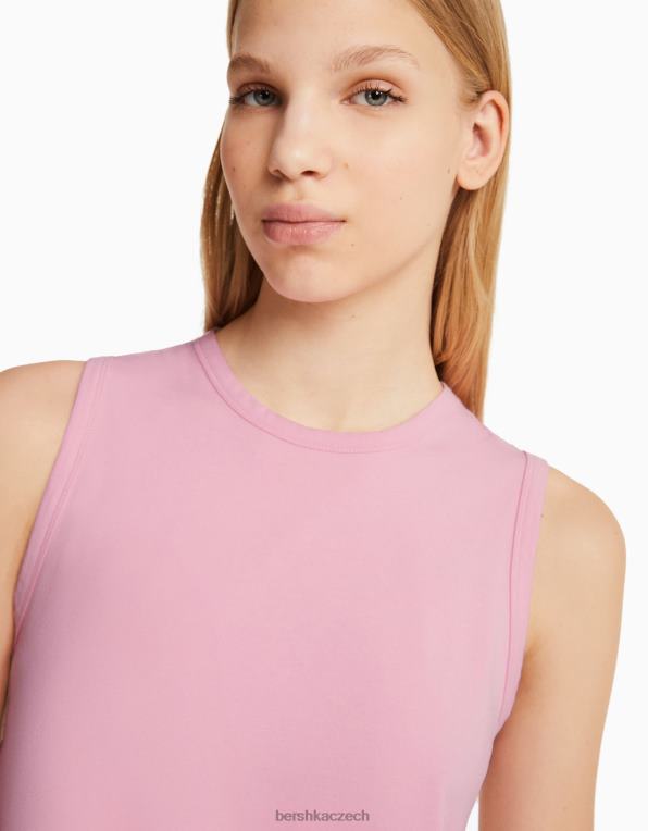 unisex Bershka tílko P88443775 oblečení růžový
