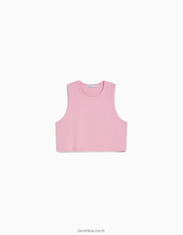 unisex Bershka tílko P88443777 oblečení růžový