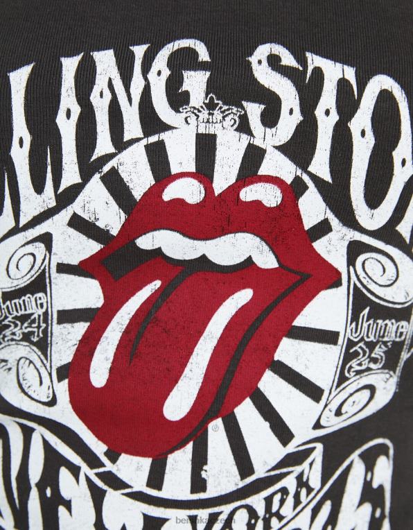 unisex Bershka valící se kameny bandeau top P88443697 oblečení Šedá