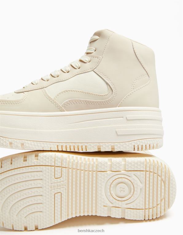 unisex Bershka kontrastní vysoké tenisky P88444185 obuv jiný