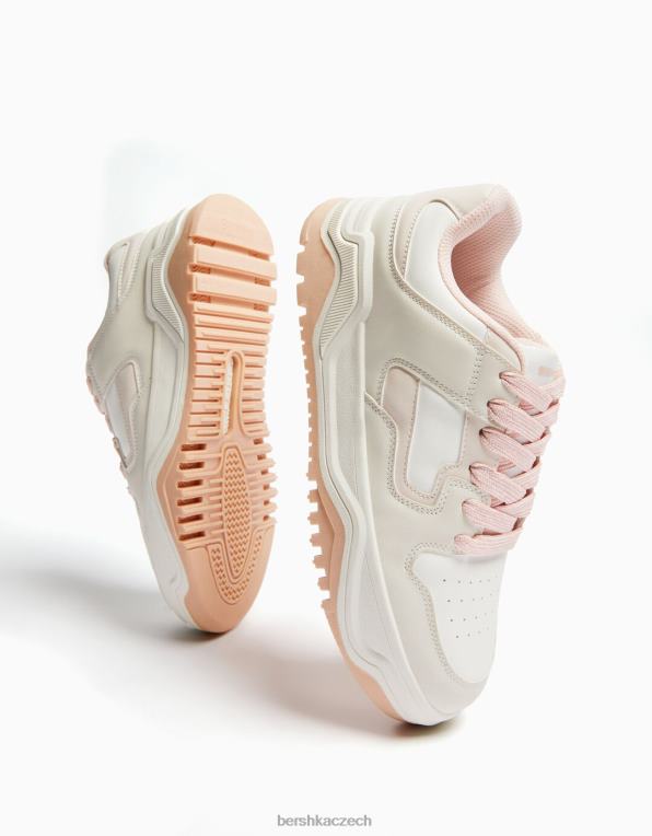 unisex Bershka tlusté tenisky P88444173 obuv růžový