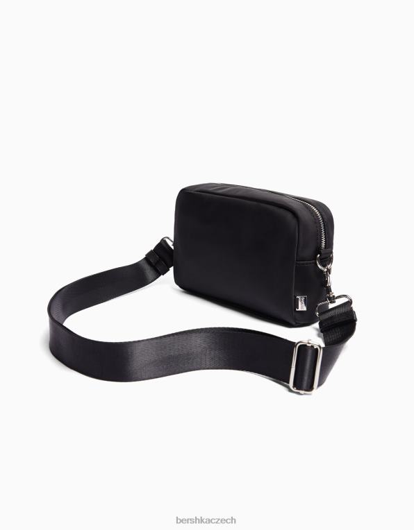 unisex Bershka jednobarevná crossbody kabelka P88444213 Příslušenství Černá