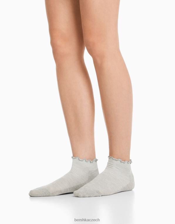 unisex Bershka sada 3 kotníkových ponožek P88444208 Příslušenství Černá