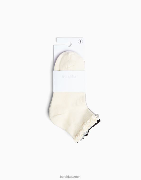 unisex Bershka sada 3 kotníkových ponožek P88444208 Příslušenství Černá