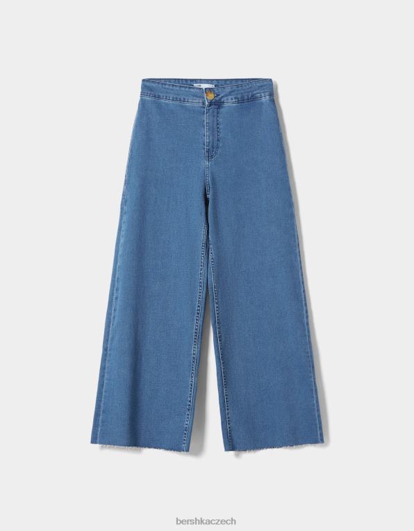 ženy Bershka džínové culottes P88441507 oblečení výhradní