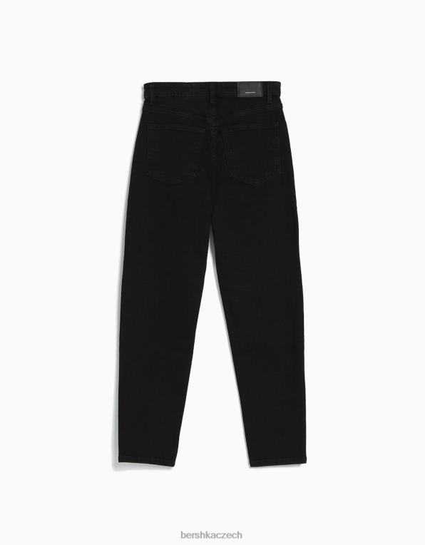 ženy Bershka džíny slim comfort fit mom P88441519 oblečení Černá