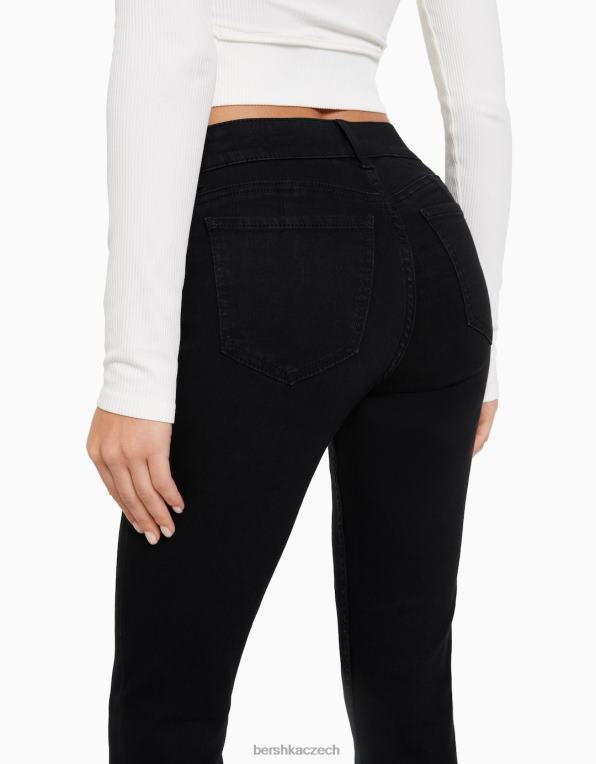 ženy Bershka push-up úzké džíny P88441563 oblečení Černá