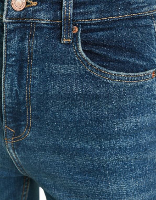 ženy Bershka rozšířené džíny P88441494 oblečení vymytá modrá