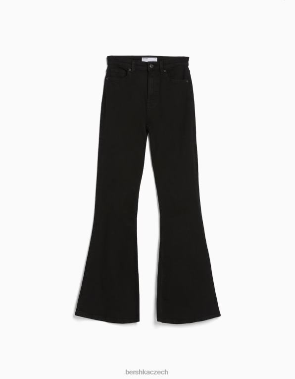 ženy Bershka rozšířené džíny P88441511 oblečení Černá