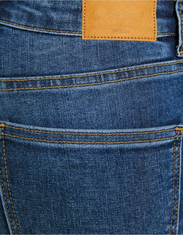 ženy Bershka super vysoké úzké džíny P88441501 oblečení modrý