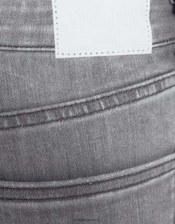 ženy Bershka super vysoké úzké džíny P88441557 oblečení Šedá