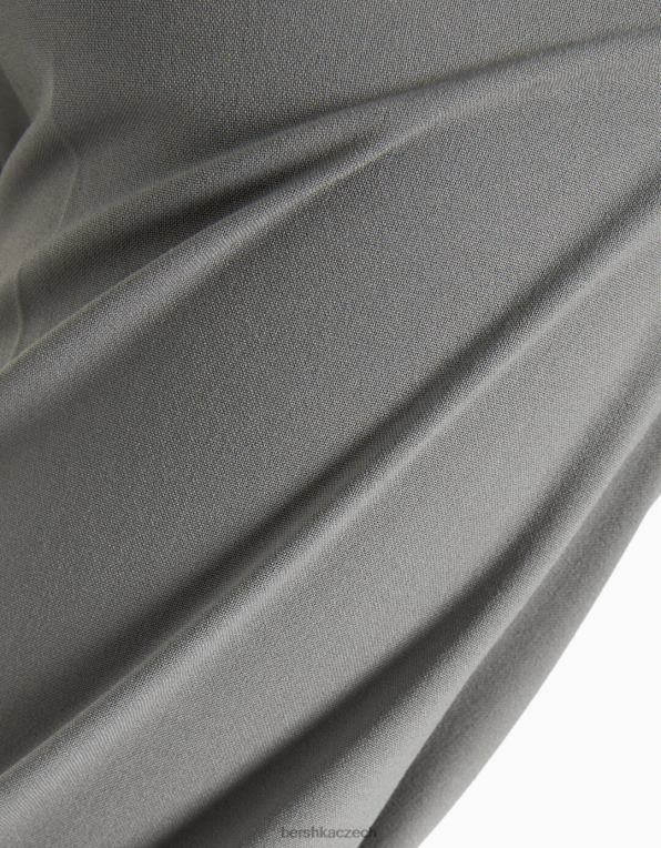 ženy Bershka široké kalhoty na míru s poutky na pásek P88441440 oblečení výhradní