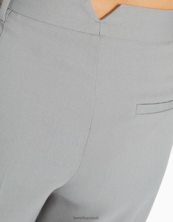 ženy Bershka kalhoty šité na míru P88441430 oblečení Šedá