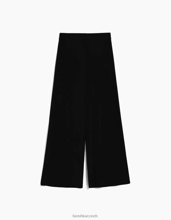 ženy Bershka tekoucí culottes P88441421 oblečení Černá
