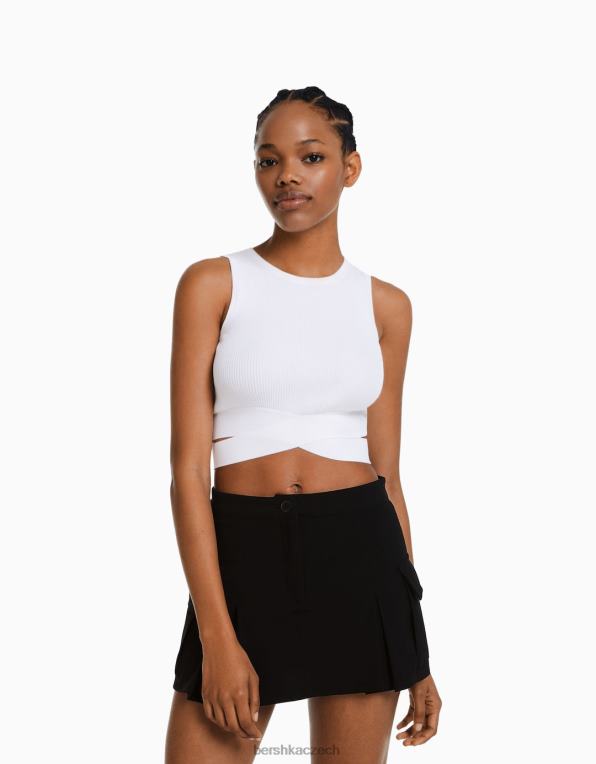 ženy Bershka cargo skort na míru s kapsami P88441367 oblečení Černá