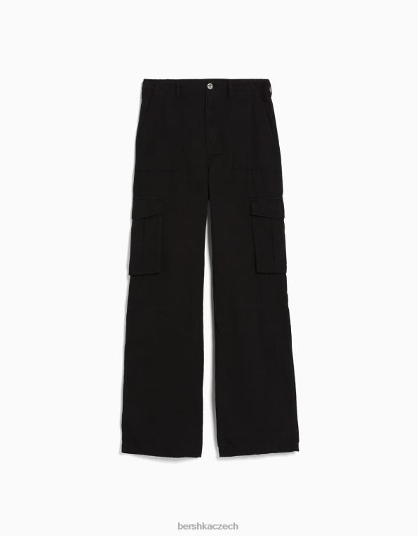 ženy Bershka nastavitelné cargo kalhoty rovného střihu P88441286 oblečení výhradní