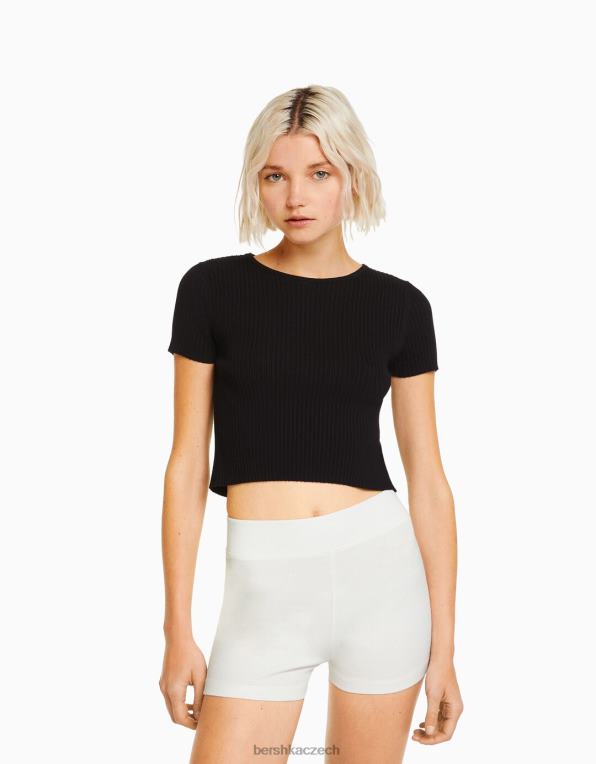 ženy Bershka krátké šortky P88441704 oblečení bílý