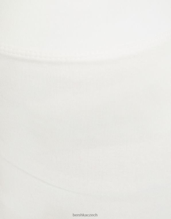 ženy Bershka krátké šortky P88441704 oblečení bílý