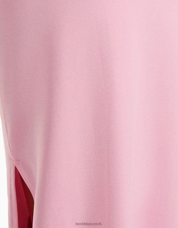 ženy Bershka dlouhá sukně P88441619 oblečení růžový